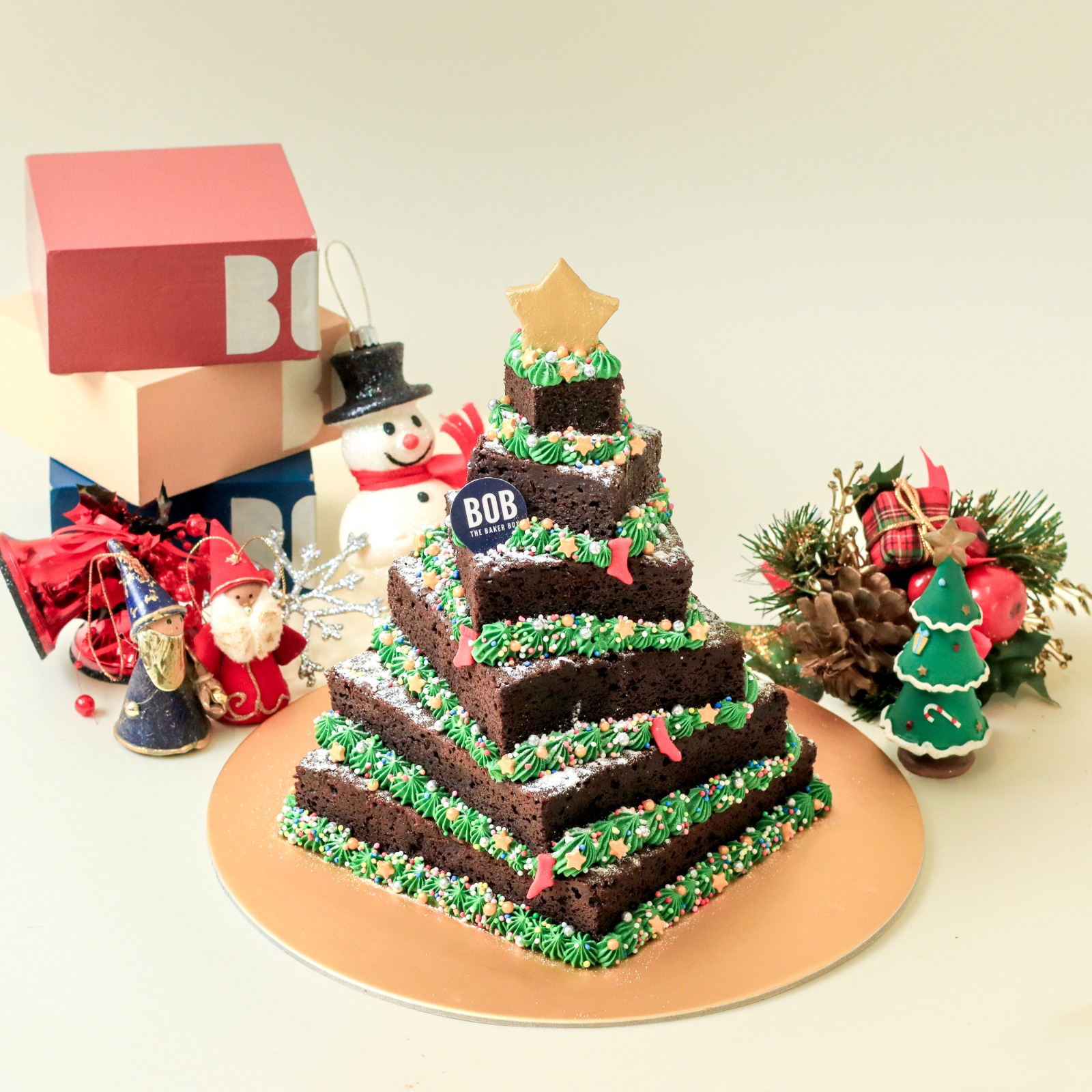 Christmas Brownie Tree